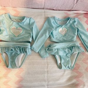 light blue cute bikinis size 18 months